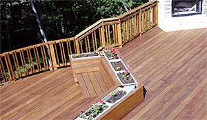 The Deck Clip&trade; Hidden Deck Fastener shown installed