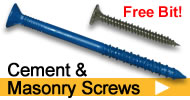 cement and masonry screws