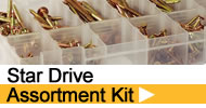 star drive wood screw assortment kits
