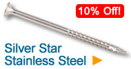 silver star stainless steel star drive wood screws